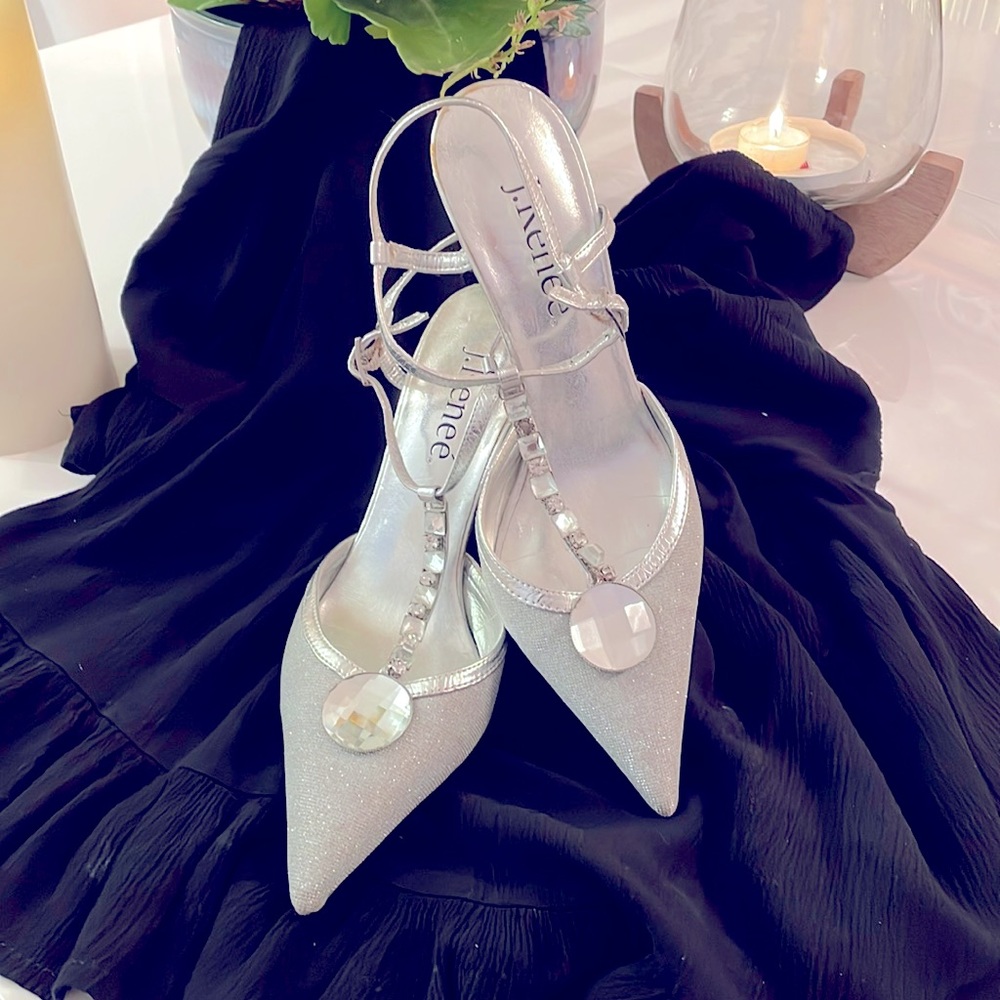 Embellished T-Strap Upper